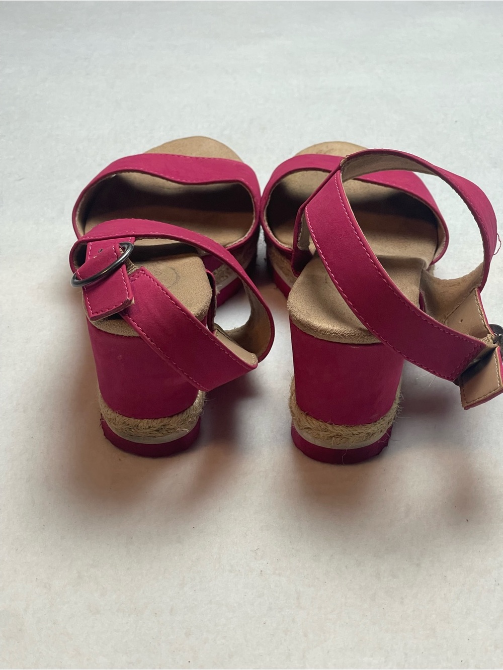 Life Stride Pink Fuchsia Double-Strap Wedges - Picture 3 of 7